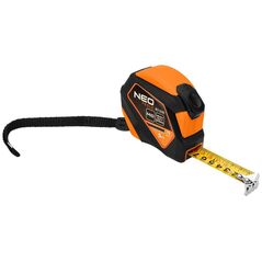 Neo Miara zwijana stalowa 5 m x 19 mm, auto blokada, przycisk stop, magnes