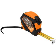 Neo Miara zwijana stalowa 10 m x 25 mm, auto blokada, przycisk stop, magnes