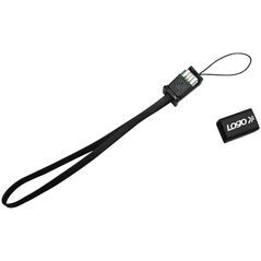 Adapter USB Logo Logo USB kabel (2.0), USB A M - microUSB (M), 0.3m, czarny, blistr