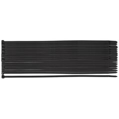 Neo Opaski zaciskowe EXTREME 3.6 × 150 mm, czarne, 100 szt.