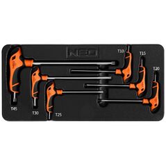 Neo Klucze Torx 6 szt. wkładka