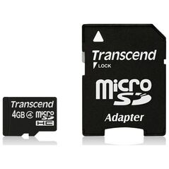 Karta Transcend TS4GUSDHC4 MicroSDHC 4 GB Class 4  (TS4GUSDHC4)