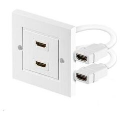 PremiumCord Panel 2x HDMI żeńskie, biały (kphdmz02)