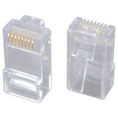 Solarix modular plug 8p8c CAT6 folded, unshielded, for wire KRJ45/6SLD-100