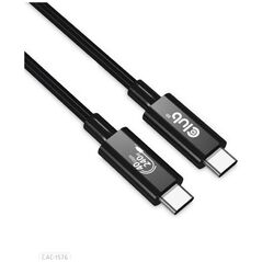 Kabel USB Club 3D USB-C - USB-C 1 m Czarny (CAC-1576)
