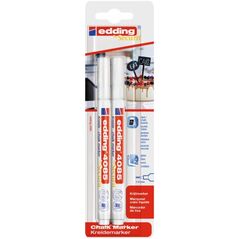 Edding Marker kredowy e-4085 EDDING, 1-2 mm, blister, 2 szt., biały