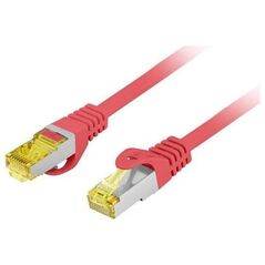 Lanberg PATCHCORD KAT.6A S/FTP LSZH CU 1.5M CZERWONY FLUKE PASSED LANBERG