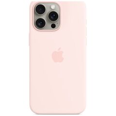 Apple Etui silikonowe z MagSafe do iPhonea 15 Pro Max - jasnoróżowe