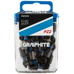 Graphite Końcówka wkrętakowa (Bity udarowe PZ2 x 25 mm, 20 szt.)