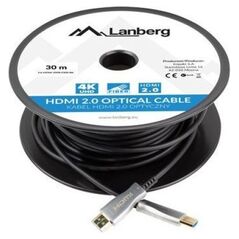 Kabel Lanberg HDMI - HDMI 30m czarny (CA-HDMI-20FB-0300-BK)