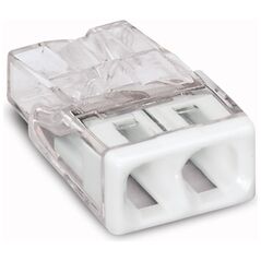 Wago Złączka Compact 2-przewodowa transparentna / biała (2273-202)