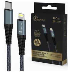 Kabel USB ExtraLink USB-C - USB-C 1.2 m Szary (CABESL07)
