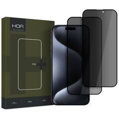 Tempered Glass IPHONE 16 PRO MAX Hofi Anti Spy Glass Pro+ 2-Pack 5906302310890