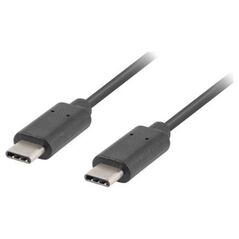 Kabel USB Lanberg USB-C - USB-C 1.8 m Czarny (CA-CMCM-10CU-0018-BK)