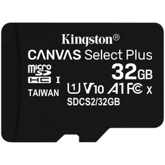 Karta Kingston Canvas Select Plus MicroSDHC 32 GB Class 10 UHS-I/U1 A1 V10 (SDCS2/32GB)