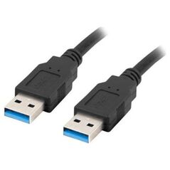 Kabel USB Lanberg USB-A - USB-A 1.8 m Czarny (CA-USBA-30CU-0018-BK)