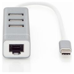 HUB USB Digitus 1x RJ-45  + 3x USB-A 2.0 (DA-70253)