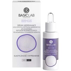 Alkotest BASICLAB_Esteticus Serum Ujędrniające 0,5% pepydów miedziowych, 25% kompleksu peptydów biomimetycznych, 10% kompleksu czynników wzrostu Elastyczność i Wypełnienie 30ml