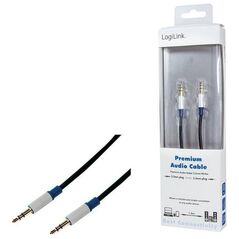 Kabel LogiLink Jack 3.5mm - Jack 3.5mm 1.5m czarny (BASC15)