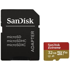 Karta SanDisk Extreme MicroSDHC 32 GB Class 10 UHS-I/U3 A1 V30 (SDSQXAF-032G-GN6MA)