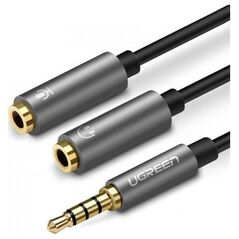 Kabel Ugreen Jack 3.5mm - Jack 3.5mm x2 czarny (30619)