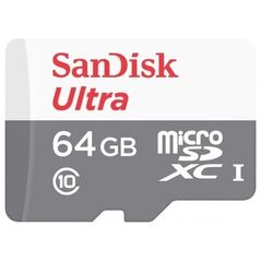 Karta SanDisk Ultra MicroSDXC 64 GB Class 10 UHS-I  (SDSQUNR-064G-GN3MN)