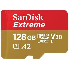 Karta SanDisk Extreme MicroSDXC 128 GB Class 10 UHS-I/U3 A2 V30 (SDSQXAA-128G-GN6AA)