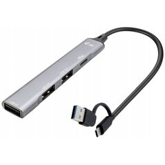 HUB USB I-TEC Hub USB-C/USB-A Metal 1x USB 3.0 + 3x USB 2.0