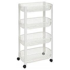 5five Wózek kuchenny na kółkach BASKET, plastikowy, 46,5 x 25,5 x 79 cm