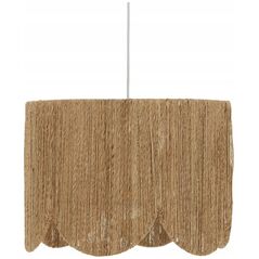 Atmosphera Lampa wisząca nad stół JANICE, pleciony klosz z juty, Ø 38 cm