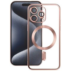 Vmax Electroplating Mag TPU case for iPhone 16 Plus 6,7&quot; rose gold 6976757304286