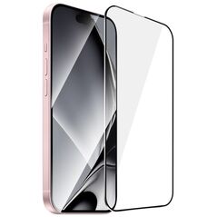 Tempered glass metal frame for iPhone 15 Plus 6,7&quot; black frame 5900495756442