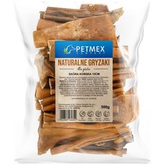 Petmex PETMEX Skóra końska gryzak naturalny 15cm 500g