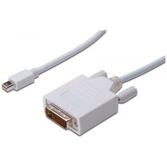 Kabel Digitus DisplayPort Mini - DVI-D 2m biały (AK-340305-020-W)