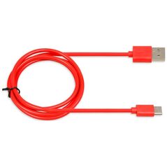 Kabel USB iBOX USB-A - USB-C 1 m Czerwony (IKUMTCR)