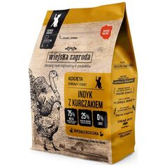 Wiejska Zagroda Karma sucha dla kota Indyk z kurczakiem kocięta 400 g