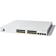 Switch Cisco Cisco Catalyst 1300-24FP-4G - Switch - L3 - managed - 24 x 10/100/1000 (PoE+) + 4 x Gigabit SFP - an Rack montierbar - PoE+ (370 W)