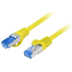 Lanberg PATCHCORD KAT.6A S/FTP LSZH CCA 0.25M ŻÓŁTY FLUKE PASSED LANBERG