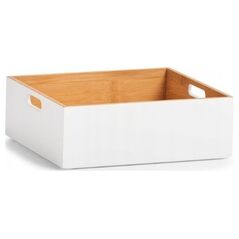 Κουτί αποθήκευσης Zeller, μπαμπού, λευκό 30x27x10,5 13458270 4003368133591