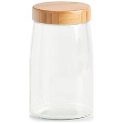 Γυάλινο βάζο Zeller με καπάκι από μπαμπού, 1600 ml 13458372 4003368195629