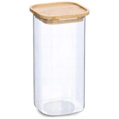 Βάζο Zeller με καπάκι από μπαμπού, 1600 ml, 11 x 11 x 22 cm 13458374 4003368194929