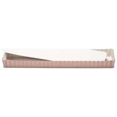 Patisse kształt quiche z luźnym dnem 35 x 11 cm stal miedź/beż