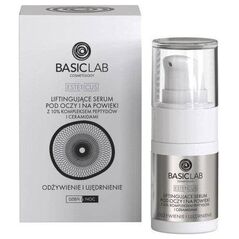 Basiclab BasicLab Esteticus liftingujące serum pod oczy i na powieki 10% kompleks peptydów i ceramidów Odżywienie i Ujędrnienie 15ml