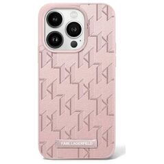 Original Case IPHONE 16 PRO MAX Karl Lagerfeld Hardcase Hot Stamp MagSafe (KLHMP16XPKHPORPP) pink 3666339318635