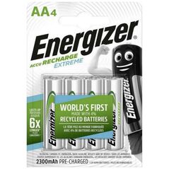 Energizer Extreme Επαναφορτιζόμενες Μπαταρίες AA Ni-MH 2300mAh 1.2V 4τμχ (4609612) (ENE4609612) έως 12 άτοκες Δόσεις