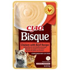 Inaba Foods INABA CIAO Gęsta zupa z kurczakiem i wołowiną 40g