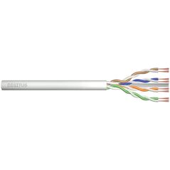 Digitus Kabel teleinformatyczny patchcordowy DIGITUS kat.6, U/UTP, linka, AWG 26/7, LSOH, 100m, szary, karton