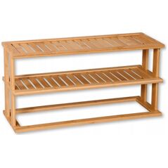 Kesper Ράφι κουζίνας Bamboo για πάγκο, δύο επιπέδων, 55 x 20 cm, Kesper 13430834 4000270588068