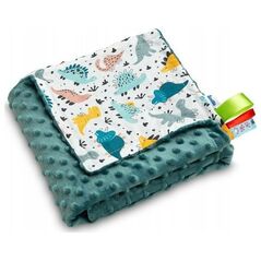 Sensillo MINKY BLANKET EMERALD DINOSAURS 75 X 100 13431930 5908310395586