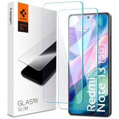 Spigen Spigen Glas.TR Slim 2-Pack - Szkło hartowane do Xiaomi Redmi Note 13 5G (2 sztuki)